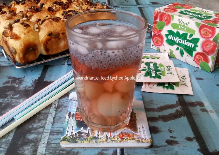 Cara Gampang Membuat Iced Lychee Apple Tea, Enak Banget