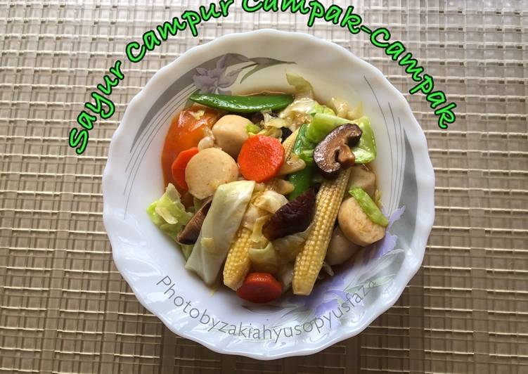 Arahan Memasak Sayur Campur Campak-Campak yang Bergizi