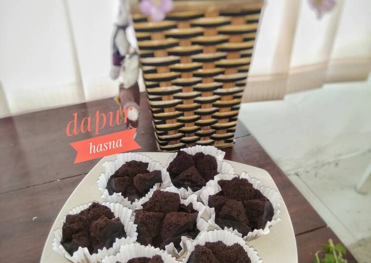 Resep Brownies kukus mekar eggless, Lezat Sekali