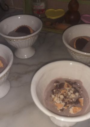 صورة لوصفة مهلبية بالكاكاو