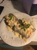 Cajun shrimp seafood stuffing for baked potatoes