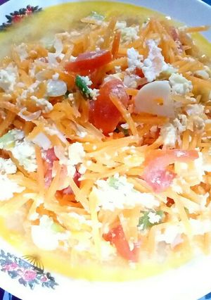 Foto resep Tumis wortel telur