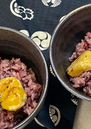 A picture of Japanese Easy Chestnut Rice 簡単栗おこわ.