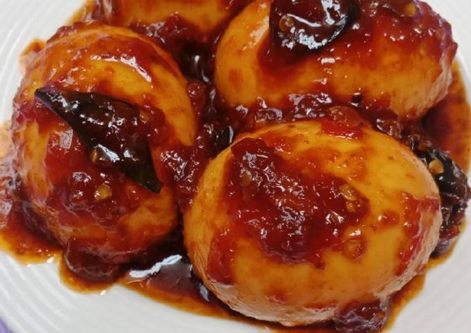 Ternyata begini lho! Bagaimana cara buat Balado telur pedas manis dijamin menggugah selera