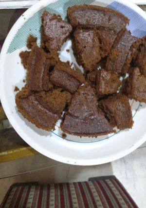 A picture of Eggless chocolate steamed cake.
