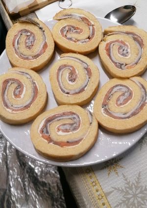 Una foto de Pastel de salmón