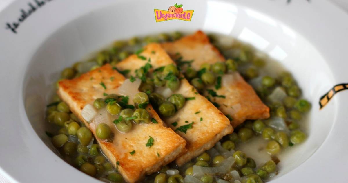 Tofu en Salsa Verde o a la Marinera Receta de Veganamente- Cookpad