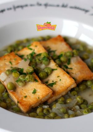 Una foto de Tofu en Salsa Verde o a la Marinera