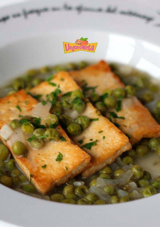 Una foto de Tofu en Salsa Verde o a la Marinera