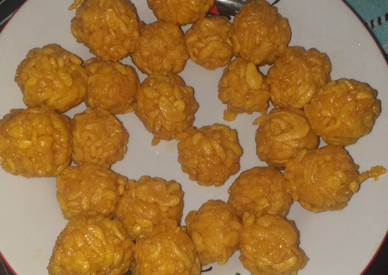 Indian boondi ladoo