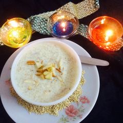 A picture of Quinoa Kheer....Kheer is traditional dessert of India.