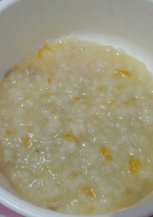 Foto resep Mpasi 9m: nasi tim ayam jamur tiram