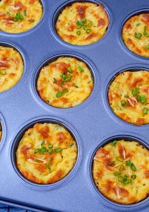 A picture of Cheesy Leftover Mashed Potato Cups.