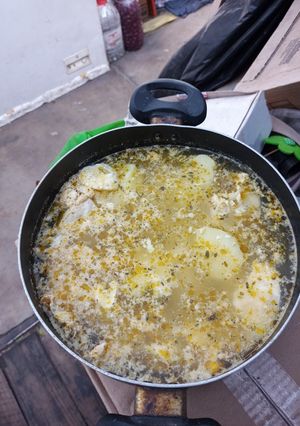Una foto de Caldo de pollo