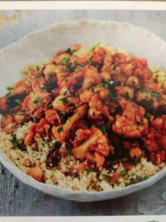 A picture of Sicilian Cauliflower-Chickpea with Couscous.