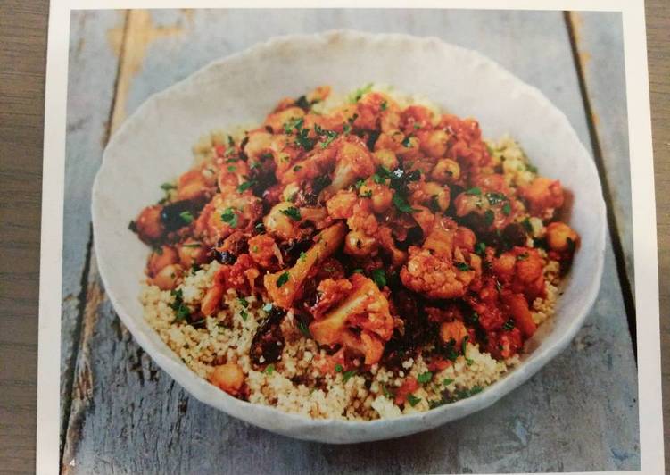 Easiest Way to Make Speedy Sicilian Cauliflower-Chickpea with Couscous