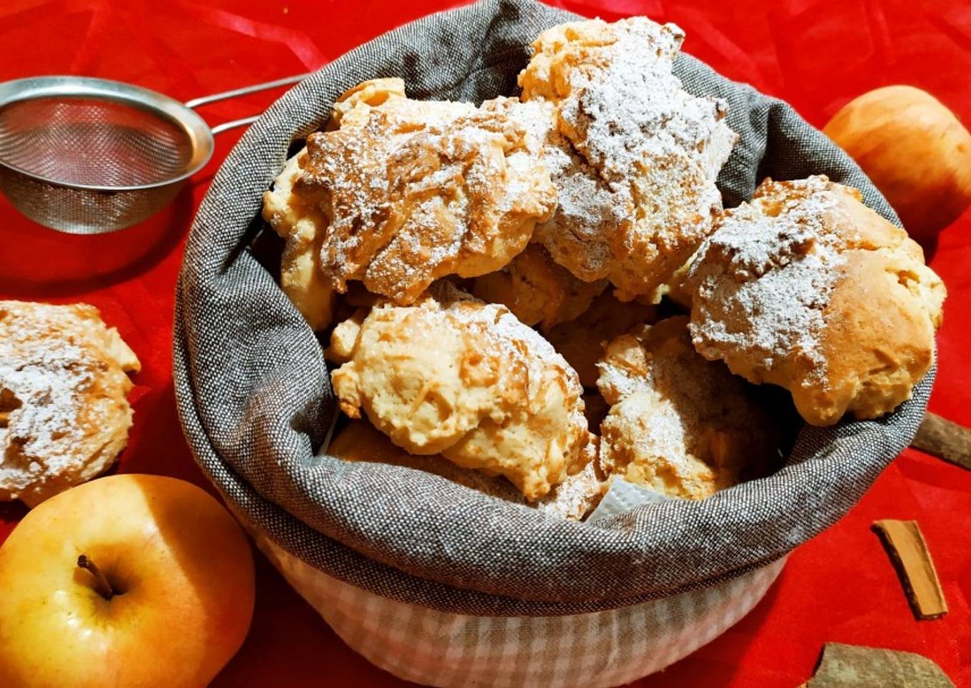Biscuits rustiques aux pommes et cannelle