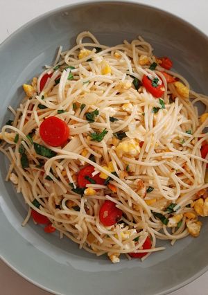 Foto resep Spaghetti sosis telur