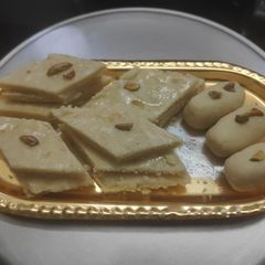 A picture of Kaju katli.