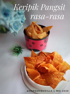 Foto resep (15)Keripik Pangsit rasa-rasa