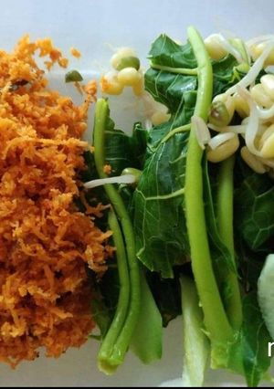 Foto resep Bumbu Urap / Anyang Daun Pepaya Tahan Lama ala nidina