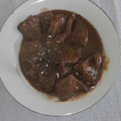 A picture of Ox liver stew.