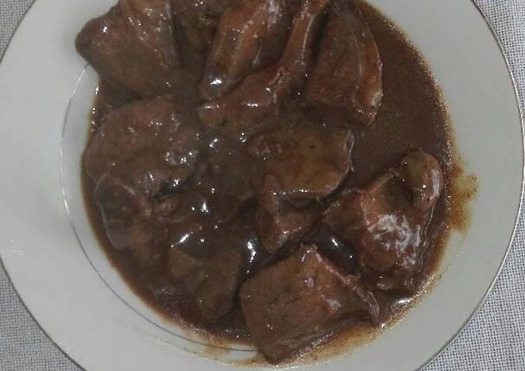 Ox liver stew