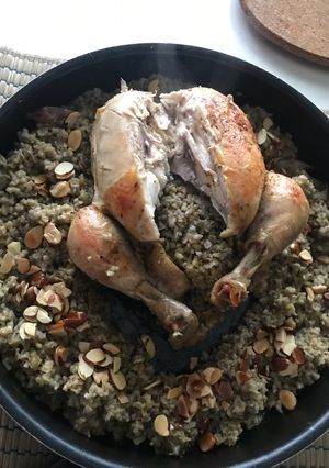 صورة لوصفة دجاج محشي بالفريك