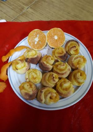 Una foto de Rollitos de naranja