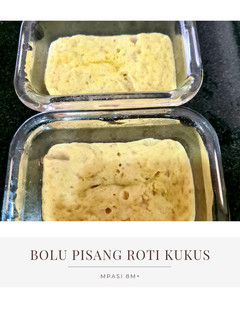 Foto resep Snack MPASI 8m+: Bolu Pisang Roti Kukus