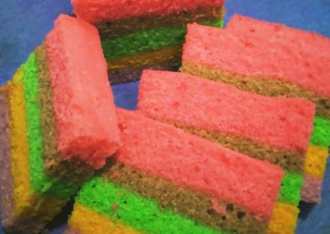 Rainbow Cake Kukus