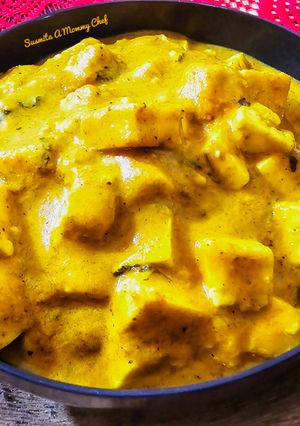 A picture of Creamy Paneer Coconut curry.