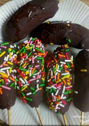 Foto resep Es Pisang coklat Homemade