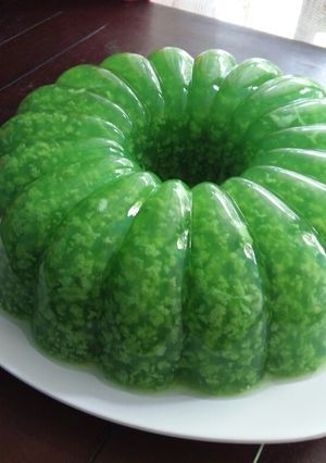 Foto resep Puding lumut loyang