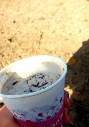 عکسی از دستور کاپوچینو با سس کاکائو☕