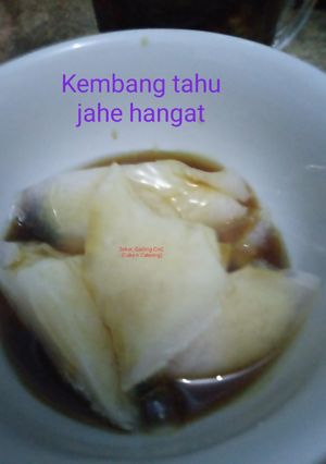 Foto resep Kembang tahu jahe hangat