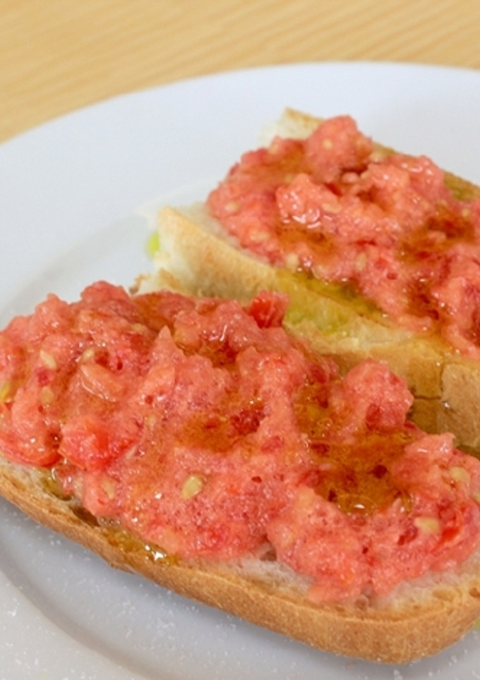 Pan con Tomate番茄配麵包（冷壓初榨橄欖油食譜） 的食譜成品照片