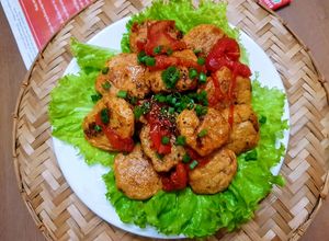 Hình của món Chả cá thu sốt cà chua.