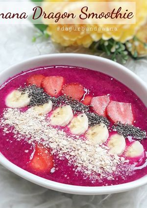Foto resep Banana Dragon Smoothies