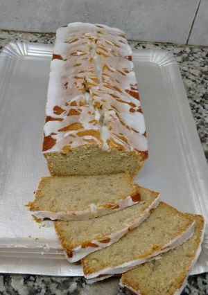 Una foto de Torta cremosa de banana