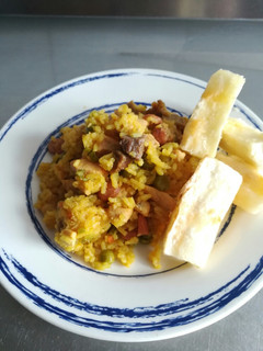 Una foto de Arroz atollado casero