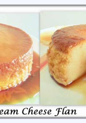 A picture of Cream Cheese Flan.