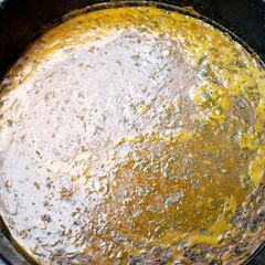 A picture of Ogbono Soup with Bitter Leaf.