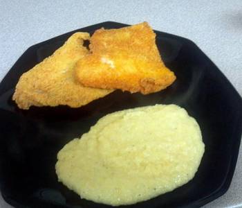The New Way Prepare Recipe Fried Swai  Cheddar cheese grits Practical Delicious