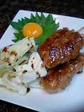 Yakitori-Style Chicken Tsukune with Sweet Soy Glaze