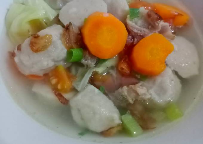 Sop bakso tetelan sapi