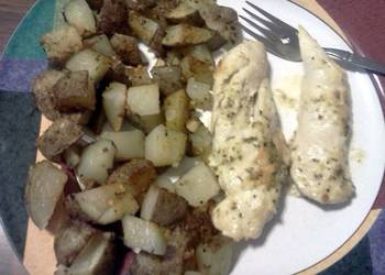 Easy Cooking Recipe parmesan ranch chicken with roasted potatoes Yummy