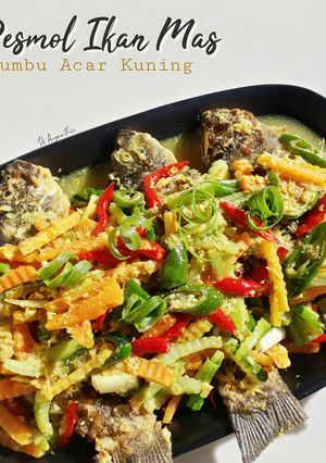 Foto resep 112. Pesmol Ikan Mas Bumbu Acar Kuning