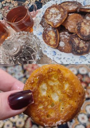 عکسی از دستور کیک قاشقی بدون تخم مرغ🥐