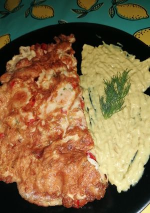 O poză a rețetei Omletă cu sos remoulade.